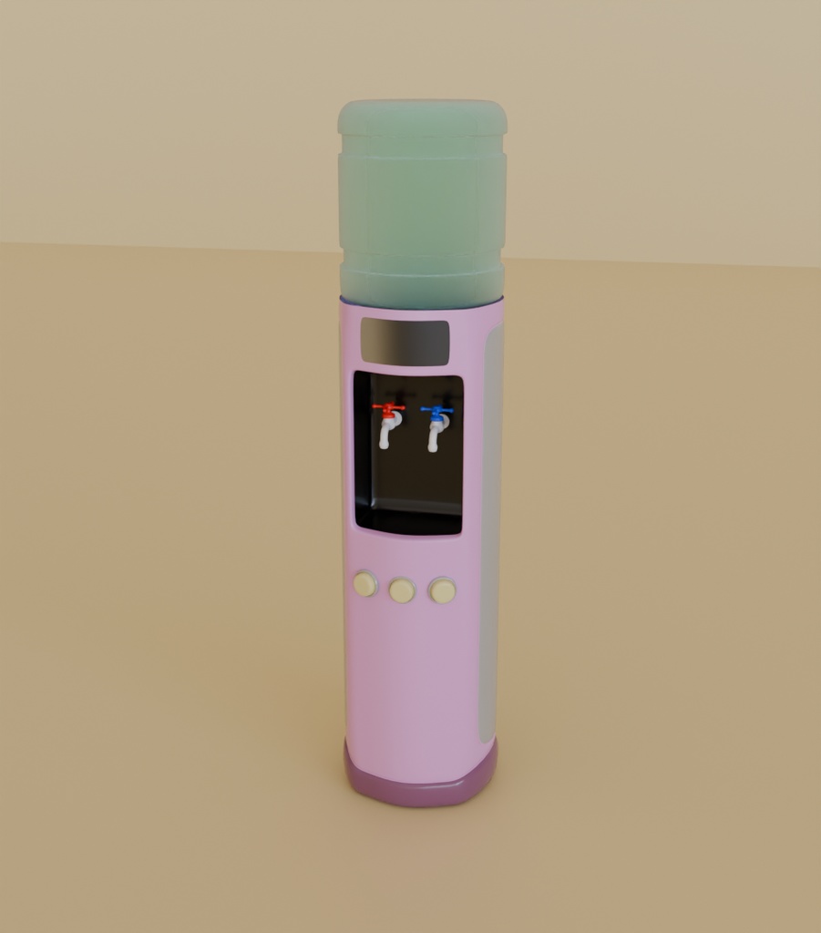【Blender】かわいいウォーターサーバー kawaii water server【VRChat】