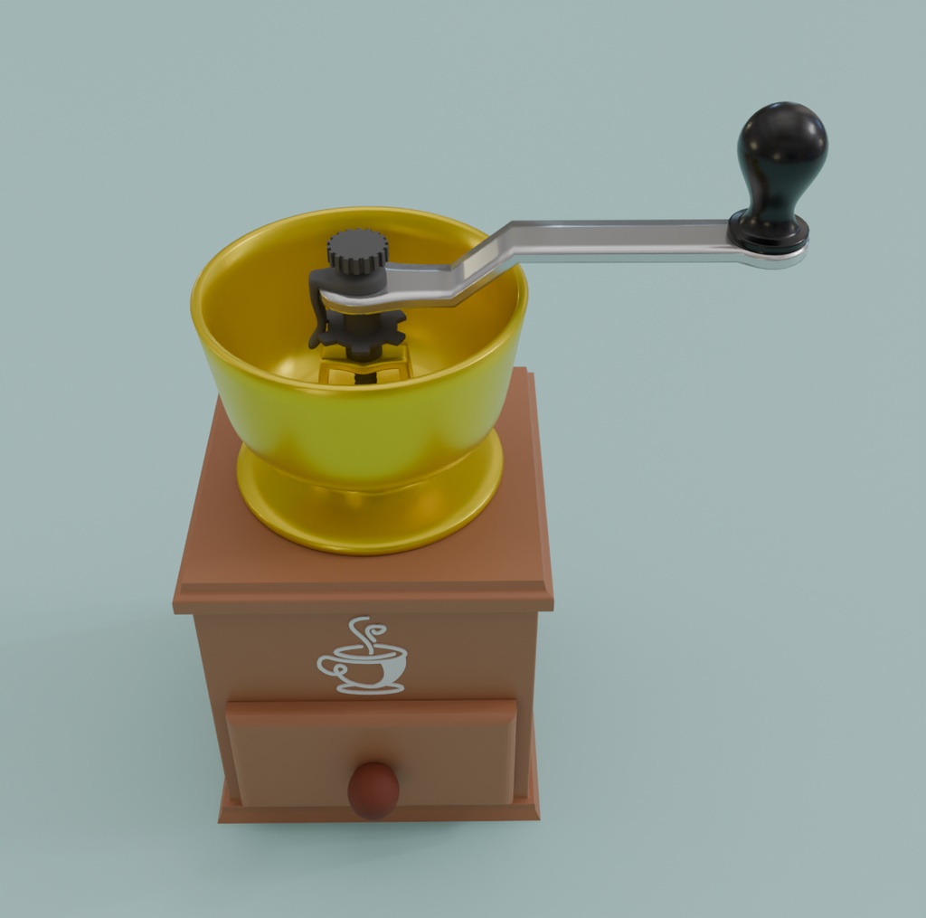 【Blender】かわいいコーヒーミル kawaii coffee mill【VRChat】