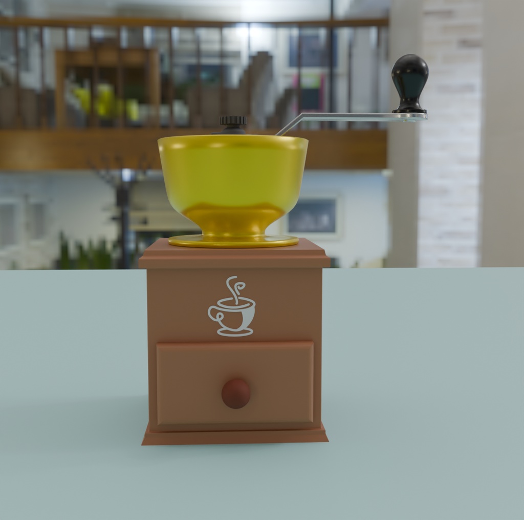 【Blender】かわいいコーヒーミル kawaii coffee mill【VRChat】