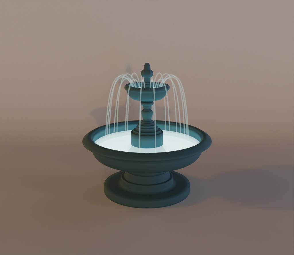 【Blender】噴水のイルミネーション fountain illumination【VRChat】