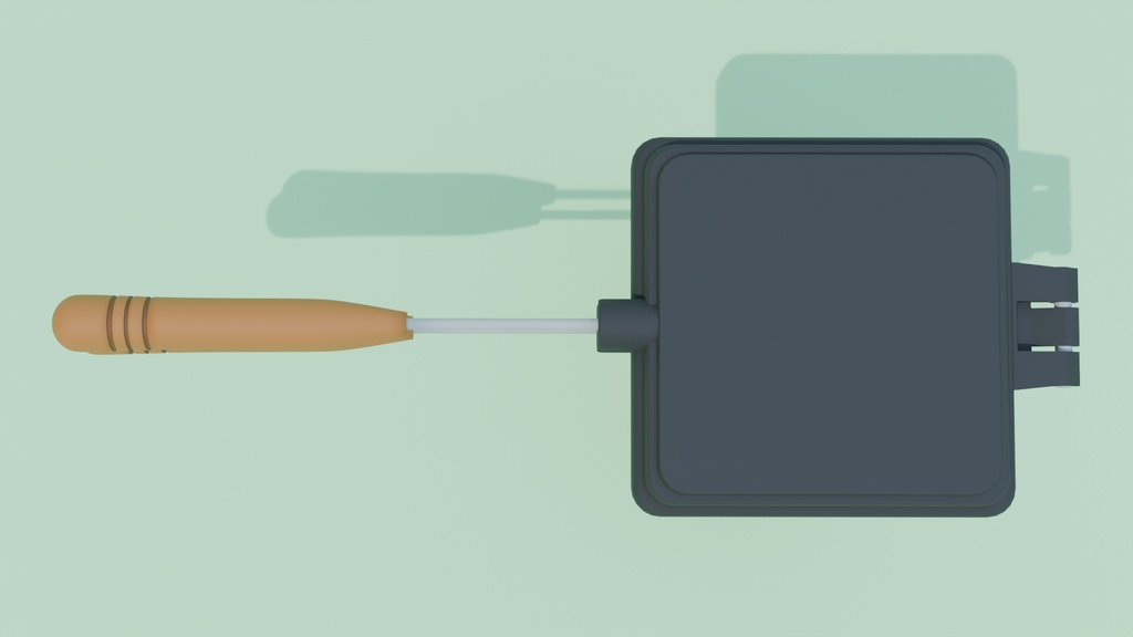 【Blender】キャンプ用ガスバーナーと直火式ホットサンドメーカー Camping gas burner and open flame hot sandwich maker【VRChat】