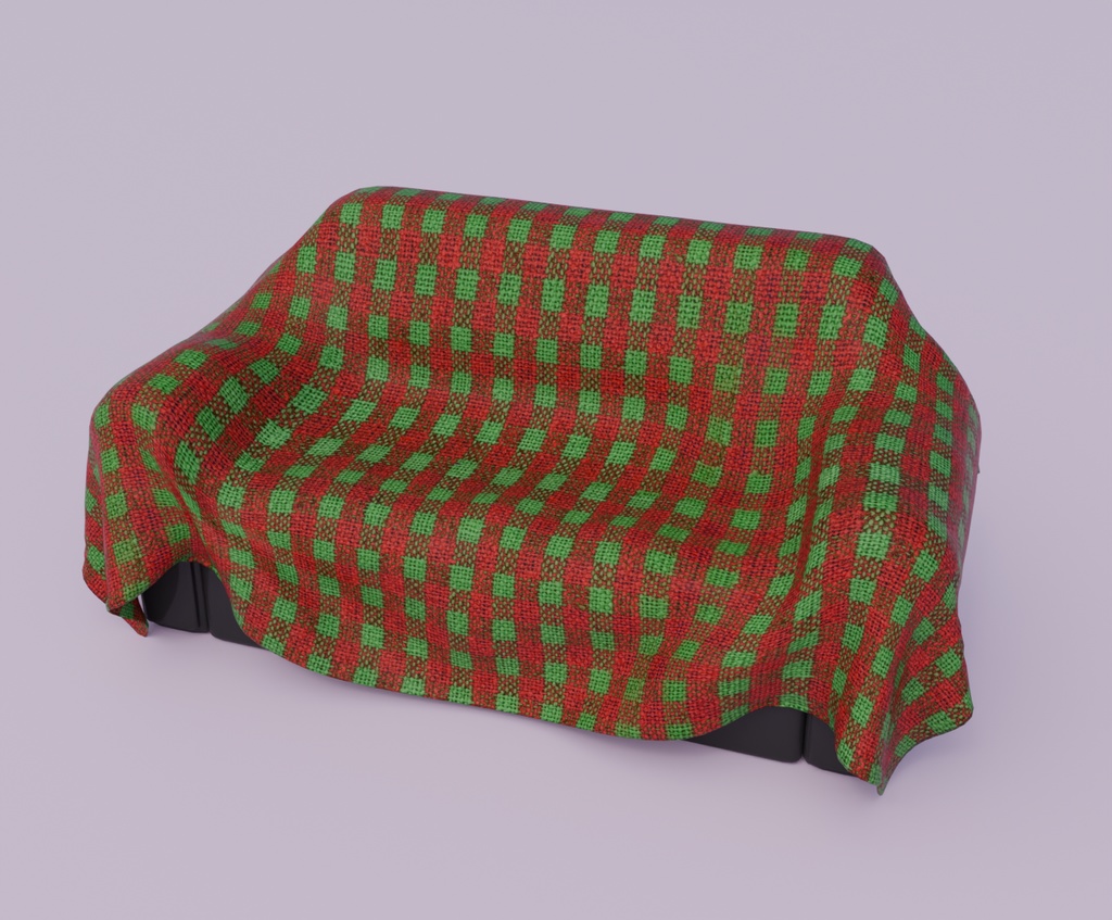 【Blender】クリスマスのソファ christmas sofa【VRChat】