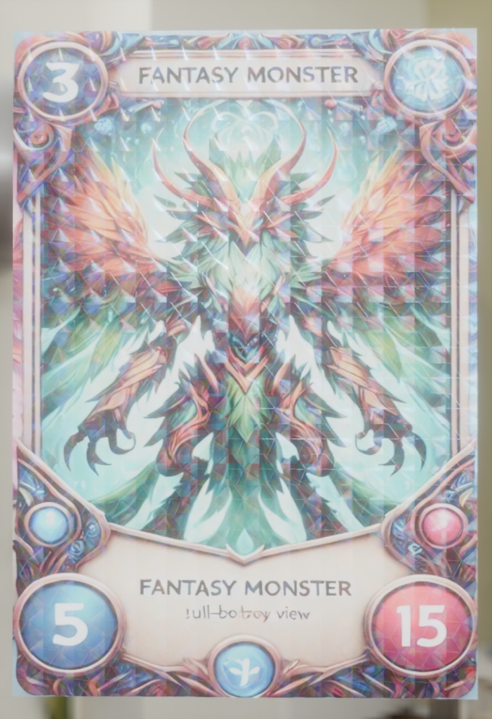 【Blender】レアカードエフェクト rare card effect