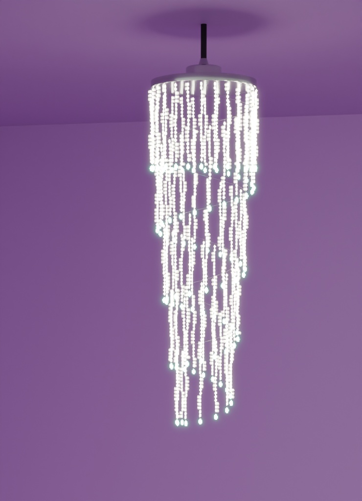 【Blender】スパイラルシャンデリア Spiral Chandelier【VRChat】
