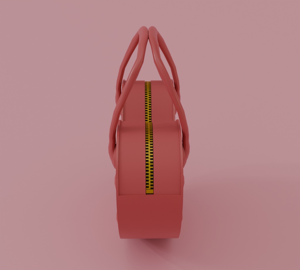 【Blender】ハート型のかわいいハンドバッグ kawaii heart-shaped handbag【VRChat】