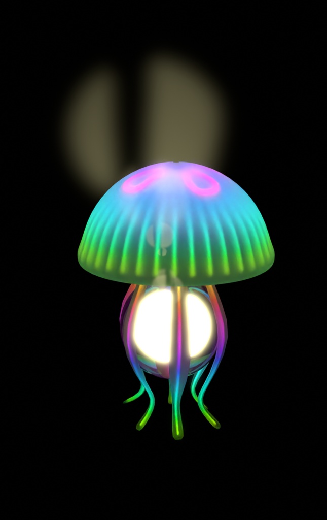 【Blender】クラゲのライト Jellyfish Light【VRChat】