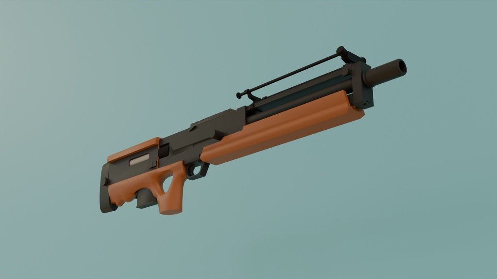 【Blender】ワルサー WA2000 Walther WA2000【VRChat】