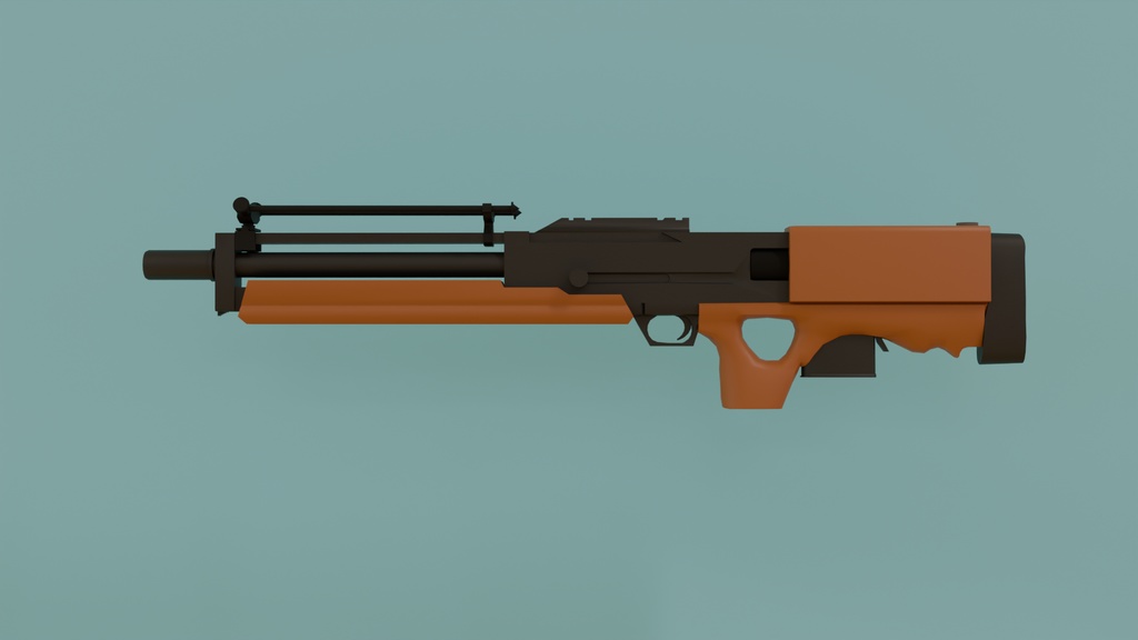 【Blender】ワルサー WA2000  Walther WA2000【VRChat】
