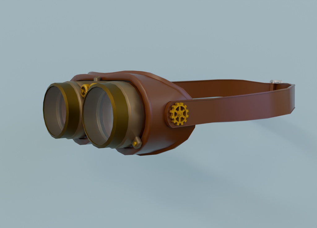 【Blender】スチームパンク風ゴーグル Steampunk Goggles【VRChat】