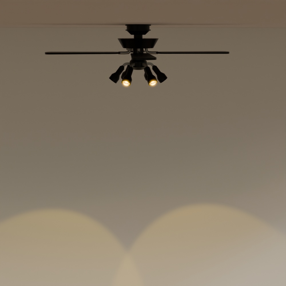 【Blender】シーリングファンライト Ceiling fan light【VRChat】
