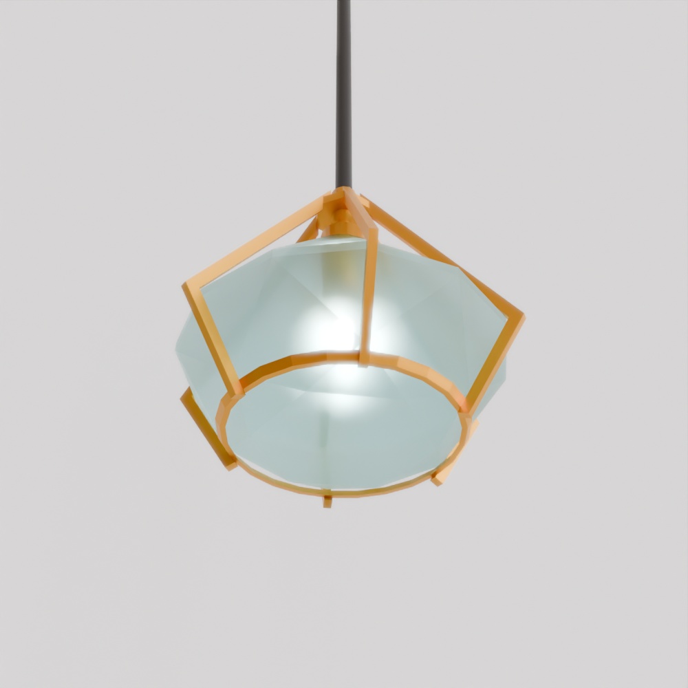 【Blender】ダイアモンド型ペンダントライト Diamond Shaped Pendant Light【VRChat】