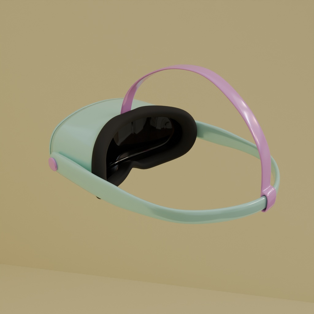 【Blender】かわいいVRゴーグル kawaii vr goggle【VRChat】