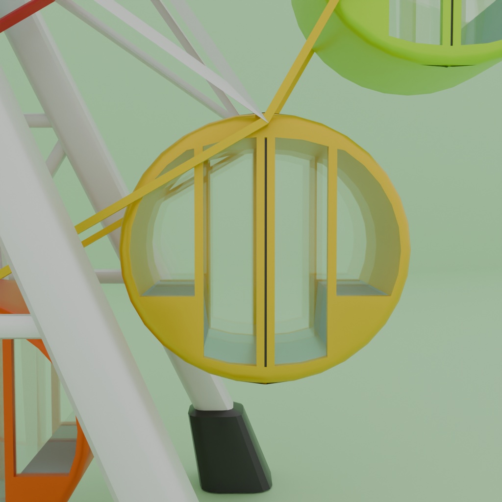 【Blender】かわいい観覧車 kawaii ferris wheel【VRChat】