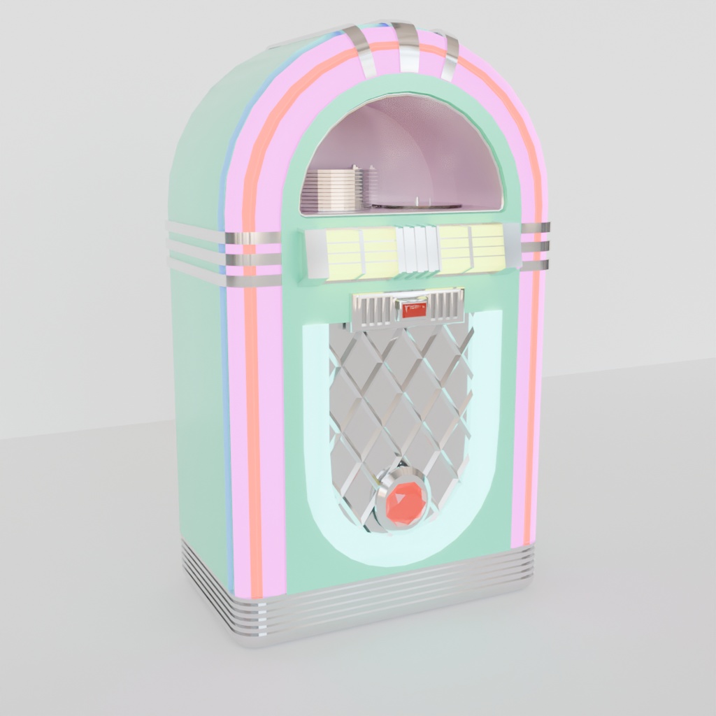 【Blender】かわいいジュークボックス kawaii juke box【VRChat】