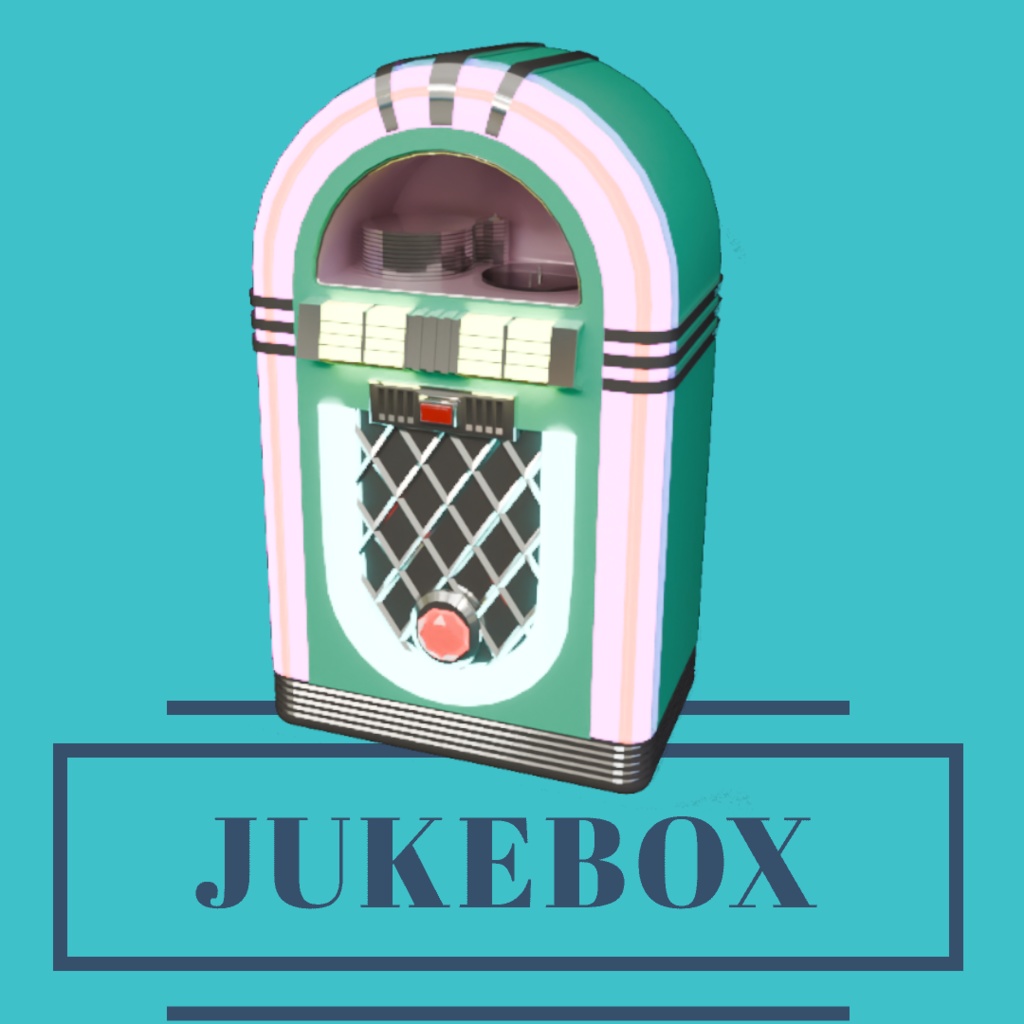 【Blender】かわいいジュークボックス kawaii juke box【VRChat】