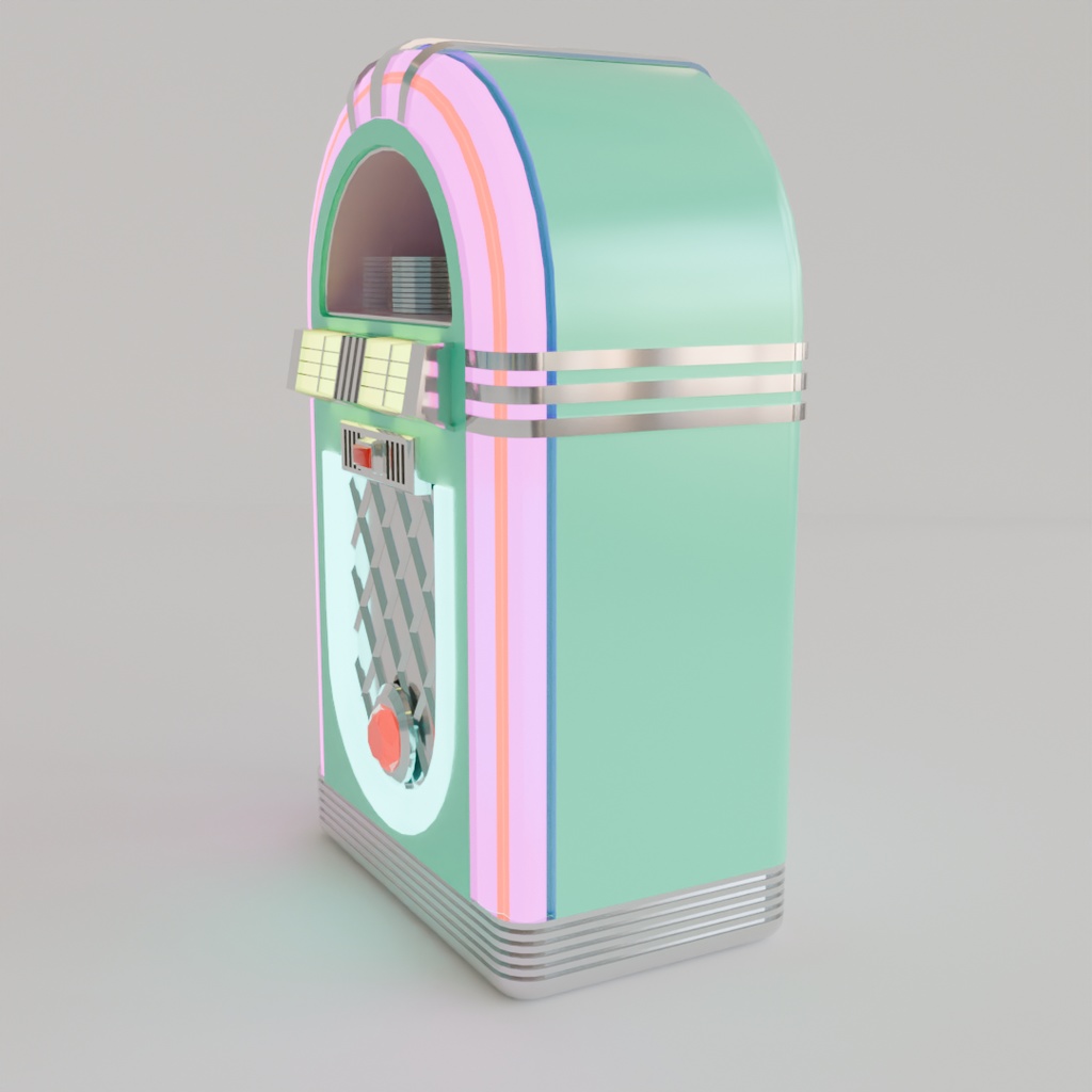 【Blender】かわいいジュークボックス kawaii juke box【VRChat】