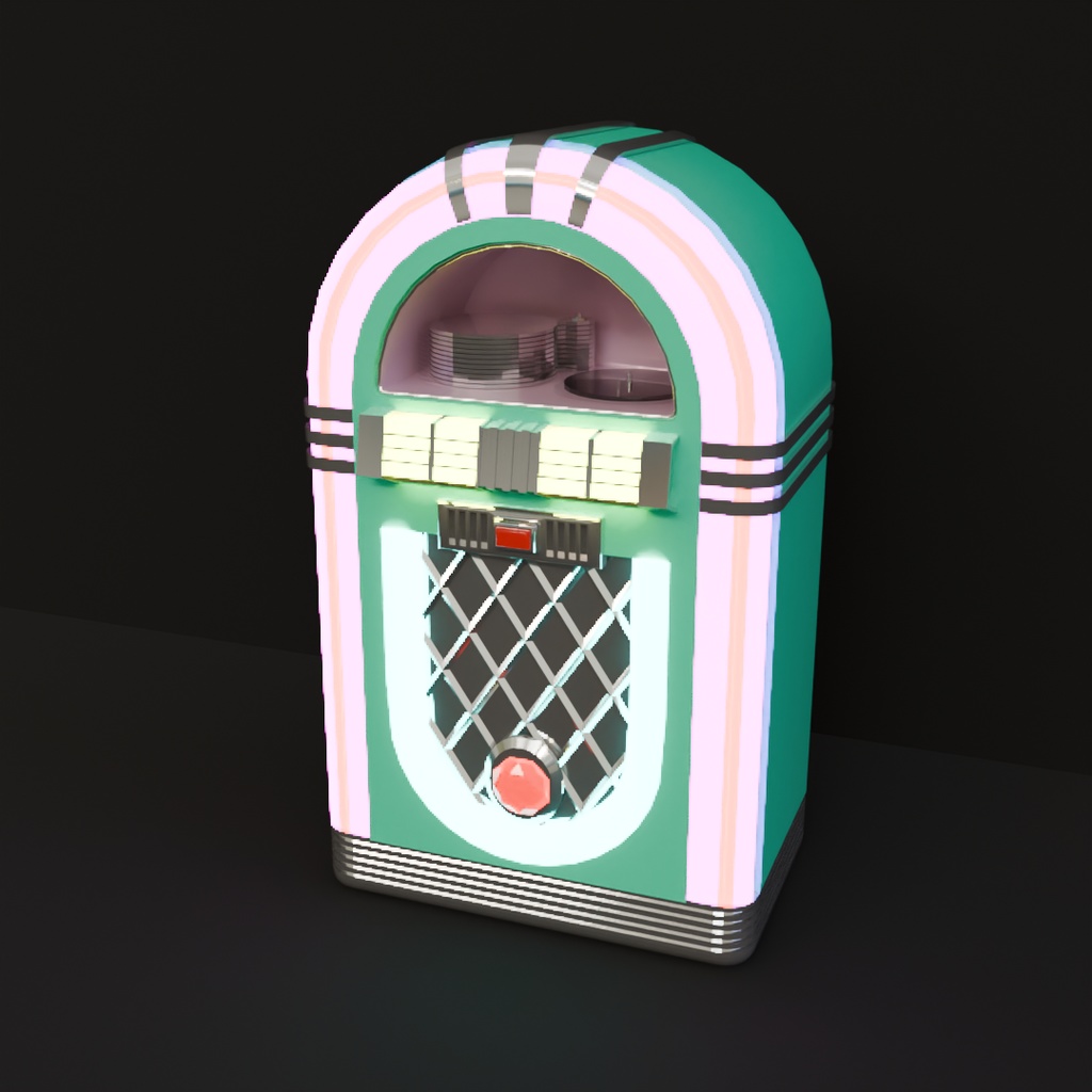 【Blender】かわいいジュークボックス kawaii juke box【VRChat】