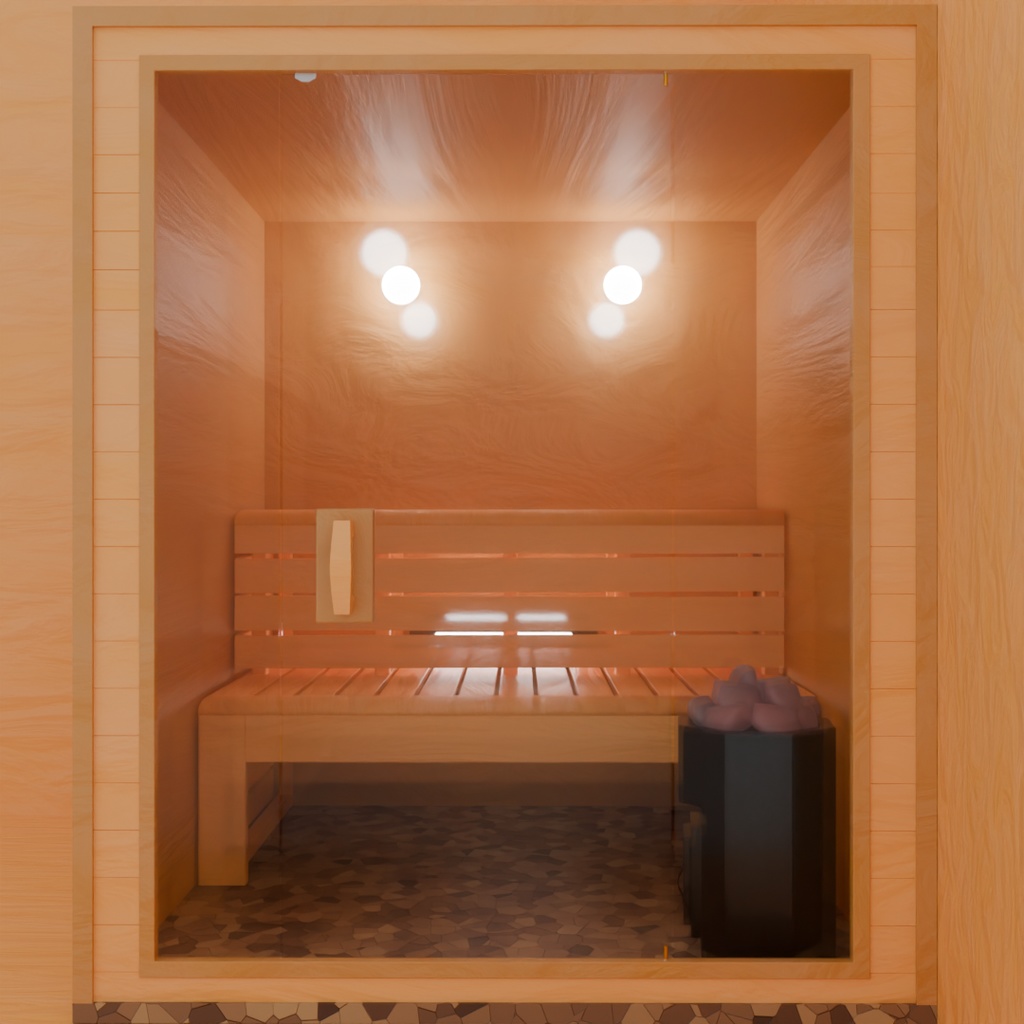 【Blender】サウナルーム saunaroom