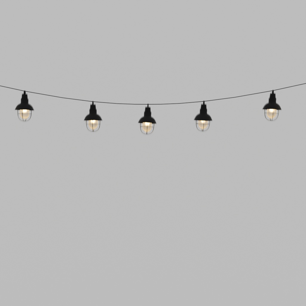 【Blender】ランプシェードのガーランド lamp shade Garland【VRChat】