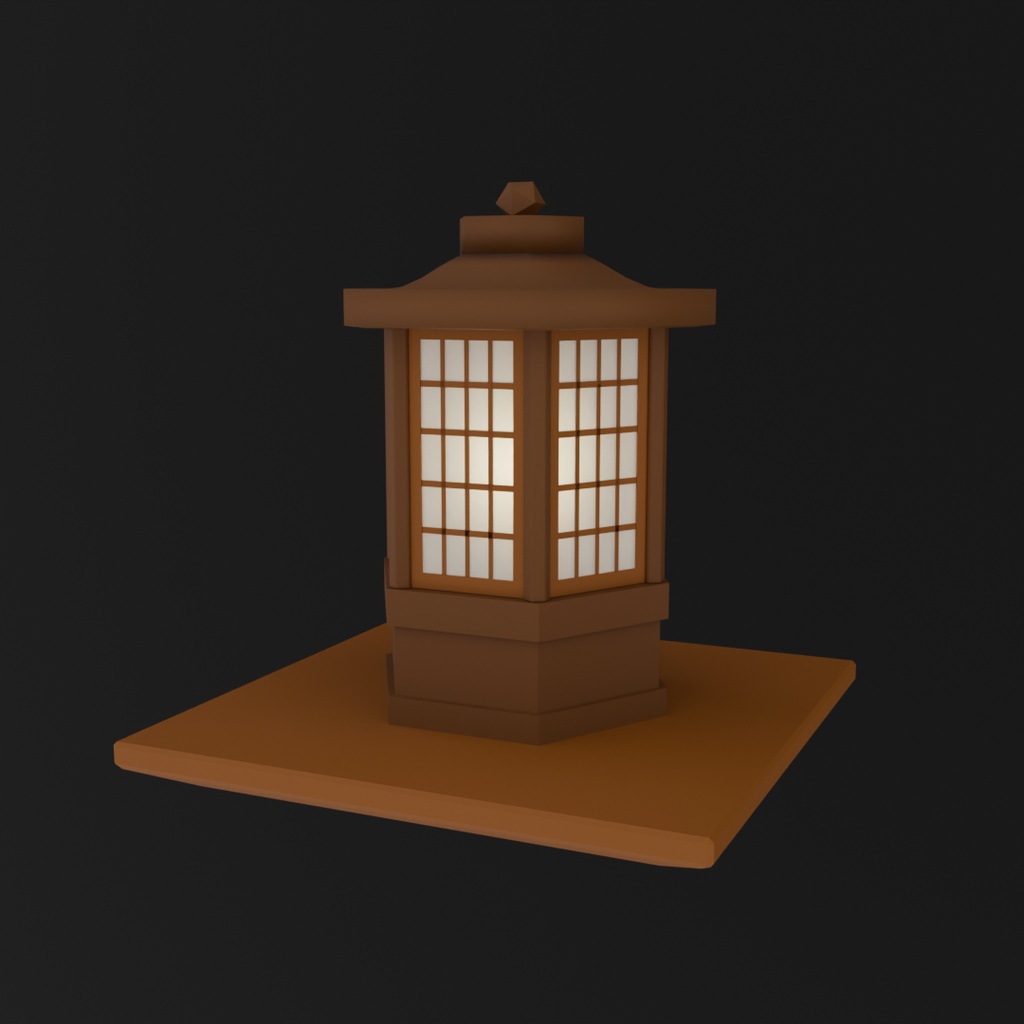 【Blender】灯籠流しのランプ “Toro Nagashi” lamp【VRChat】