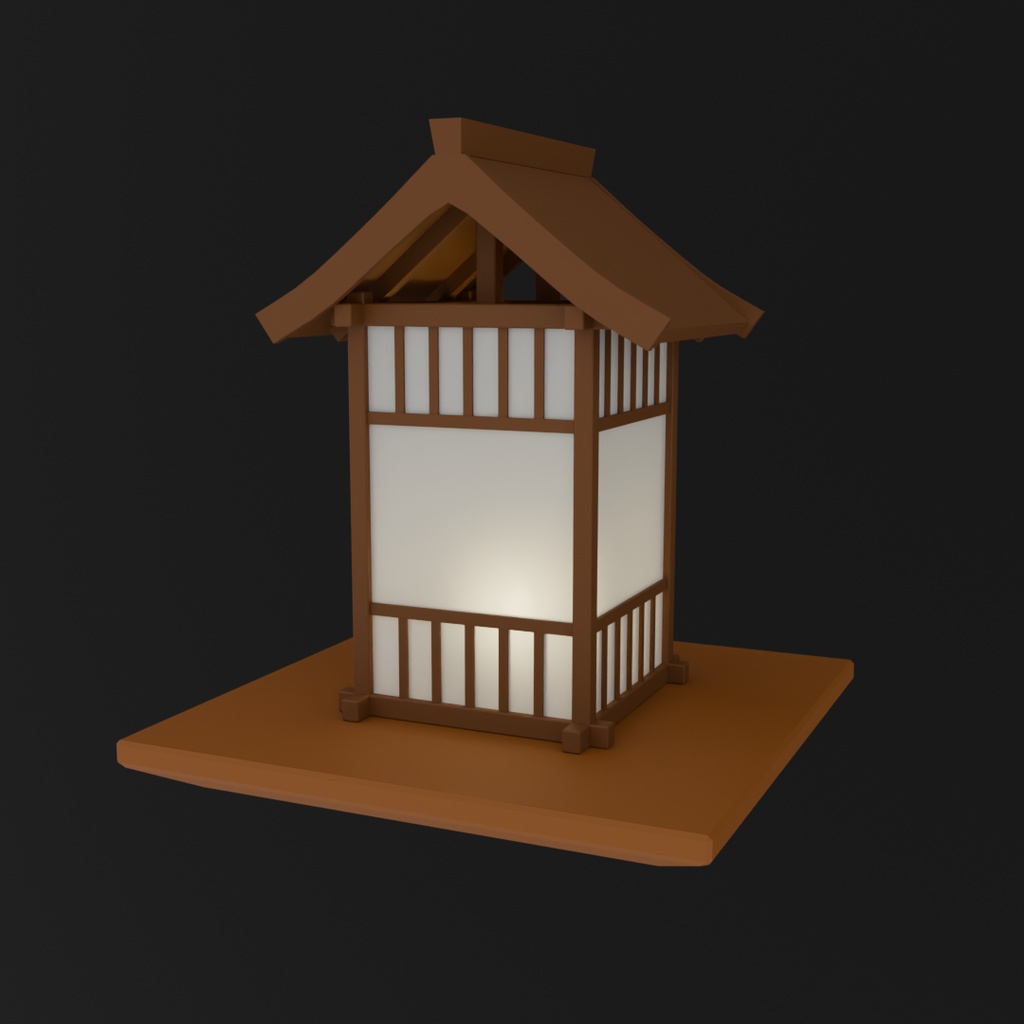 【Blender】灯籠流しのランプ “Toro Nagashi” lamp【VRChat】
