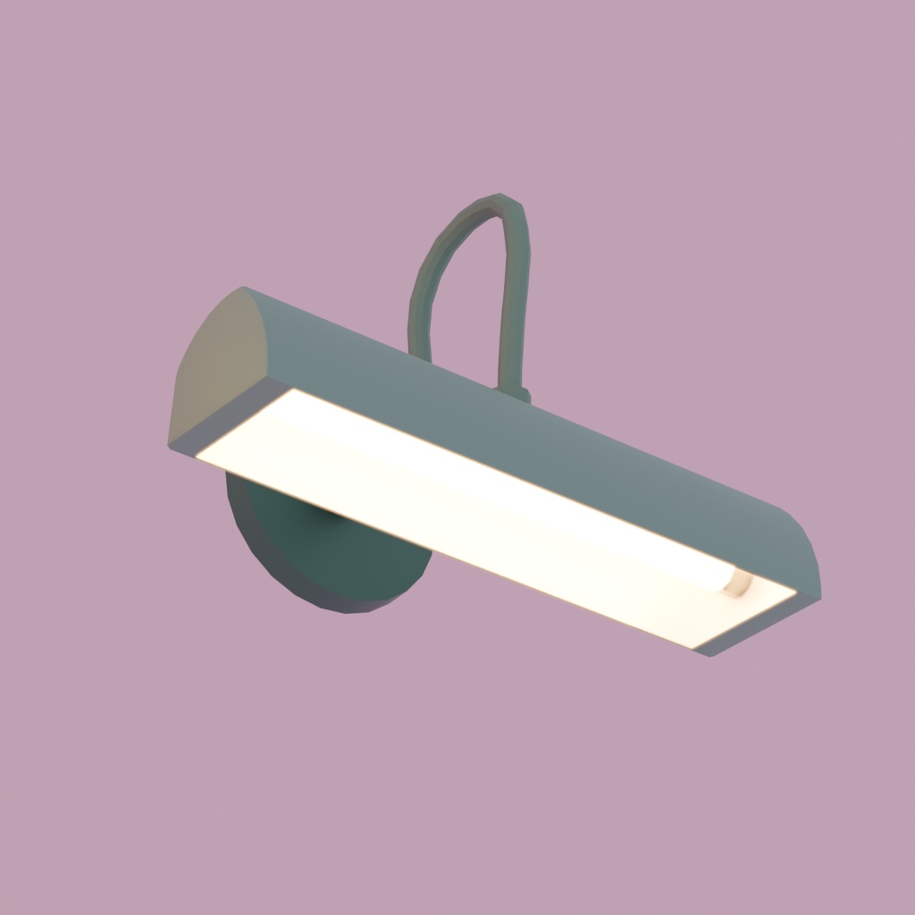 【Blender】ブラケットライト6点セット Bracket Light 6-Piece Set【VRChat】