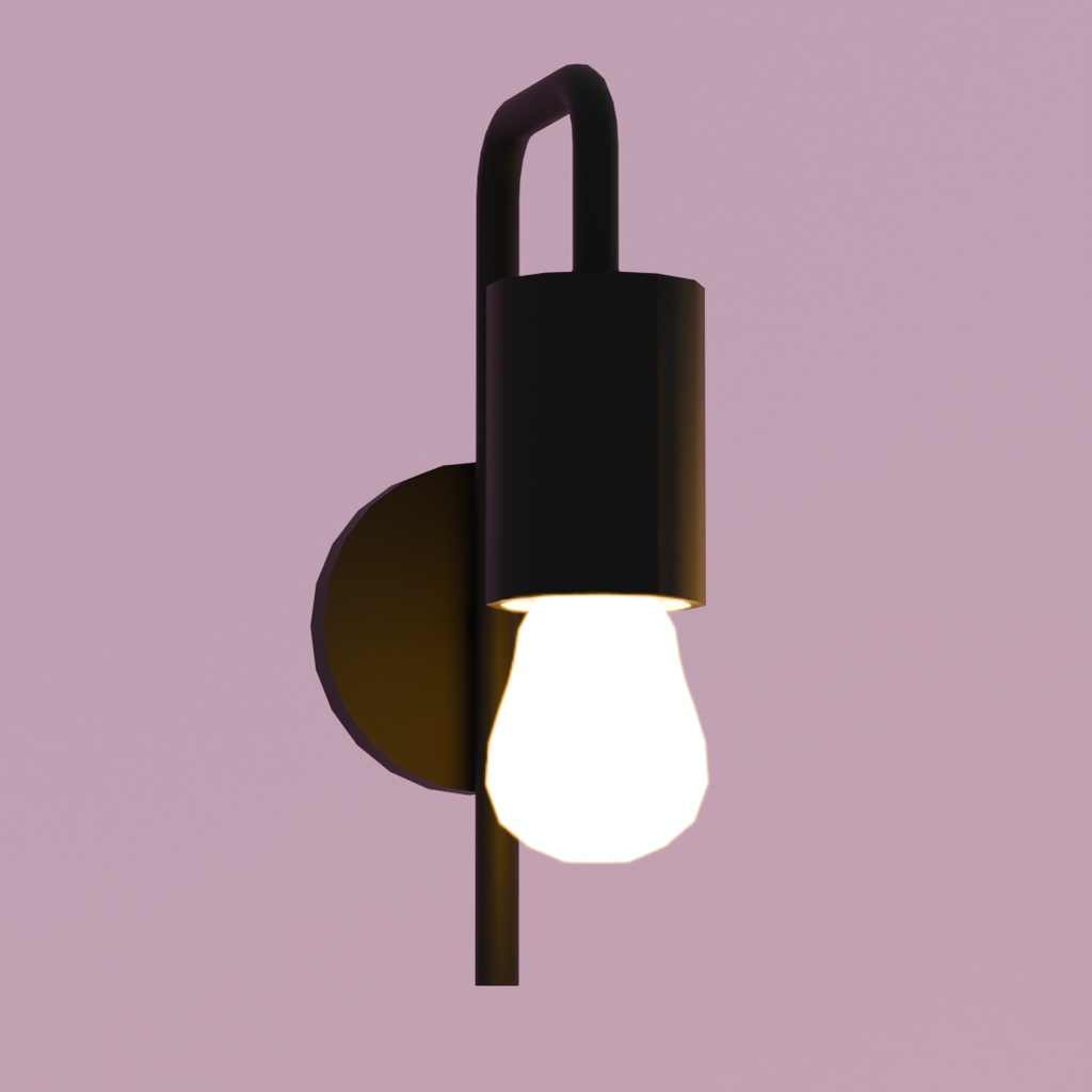 【Blender】ブラケットライト6点セット Bracket Light 6-Piece Set【VRChat】