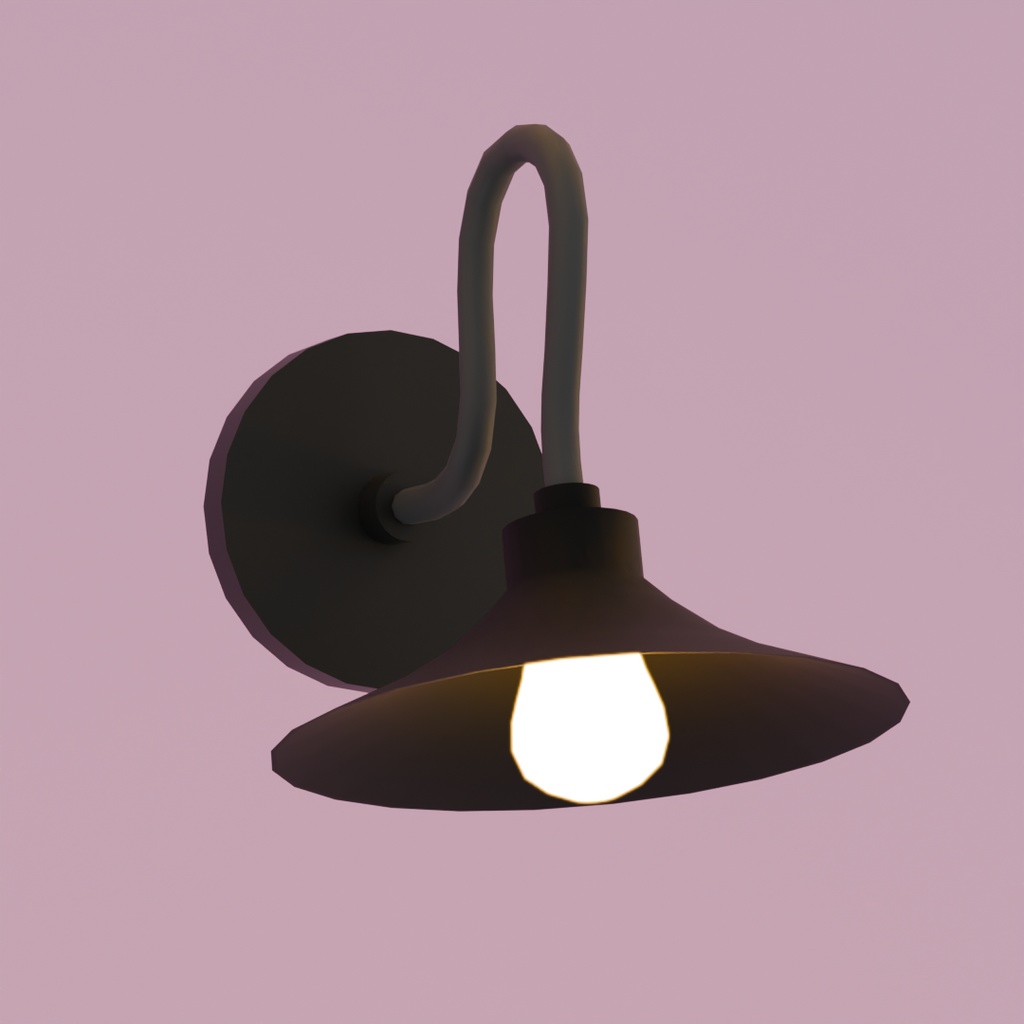 【Blender】ブラケットライト6点セット Bracket Light 6-Piece Set【VRChat】