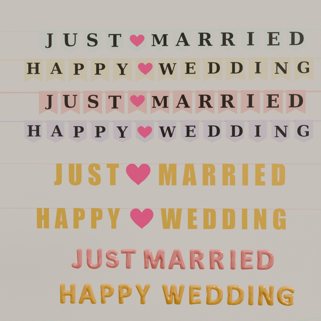 【Blender】結婚のガーランド wedding garland【VRChat】