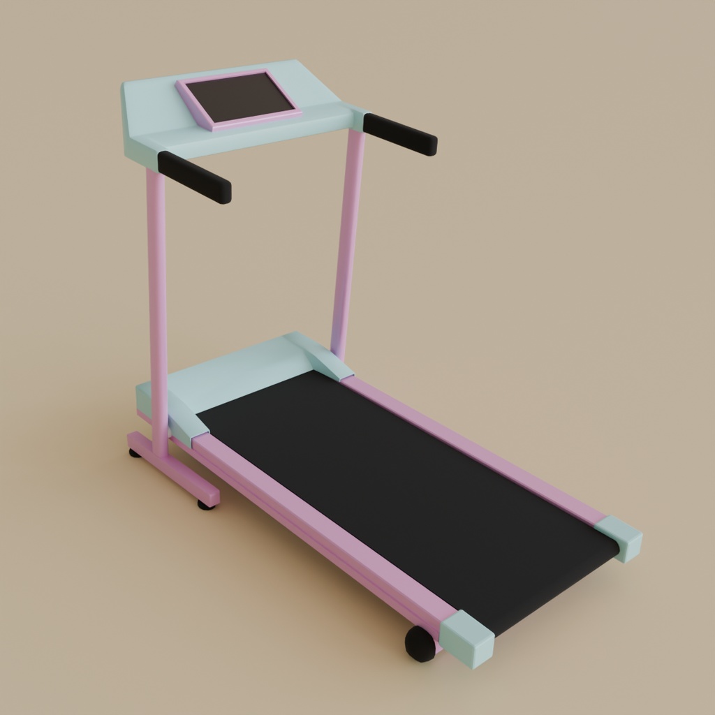 【Blender】かわいいルームランナー kawaii treadmill【VRChat】