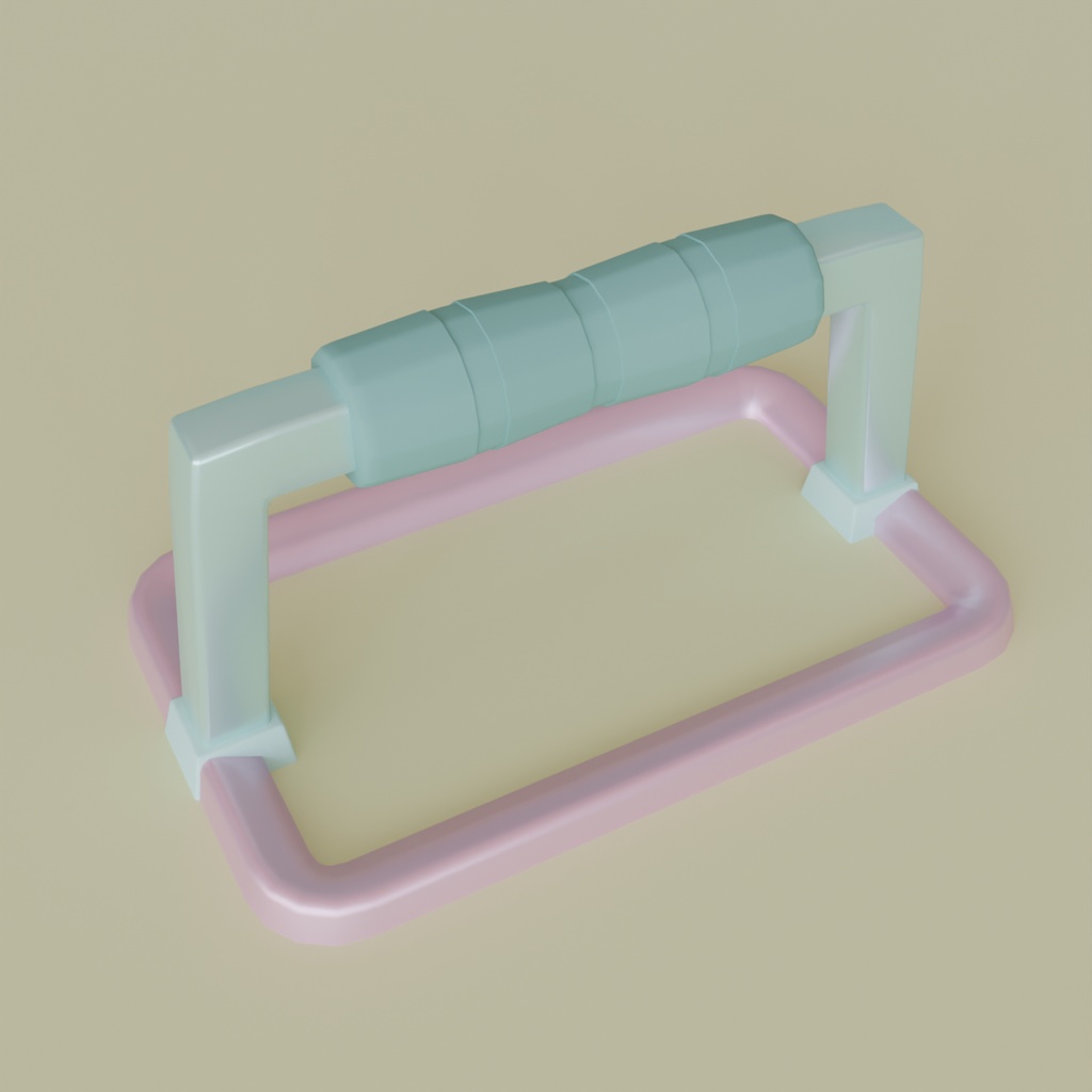 【Blender】かわいい自宅筋トレセット kawaii home muscle training set【VRChat】