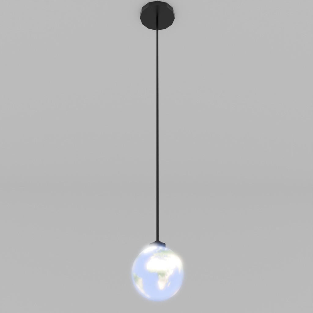 【Blender】地球のライト earth light【VRChat】