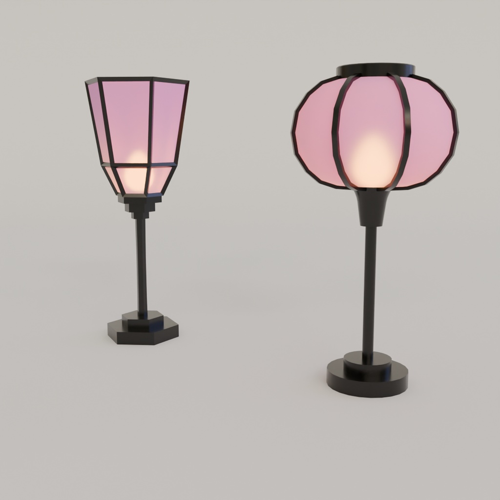 【Blender】ひな祭りのぼんぼり Hinamatsuri lanterns【VRChat】