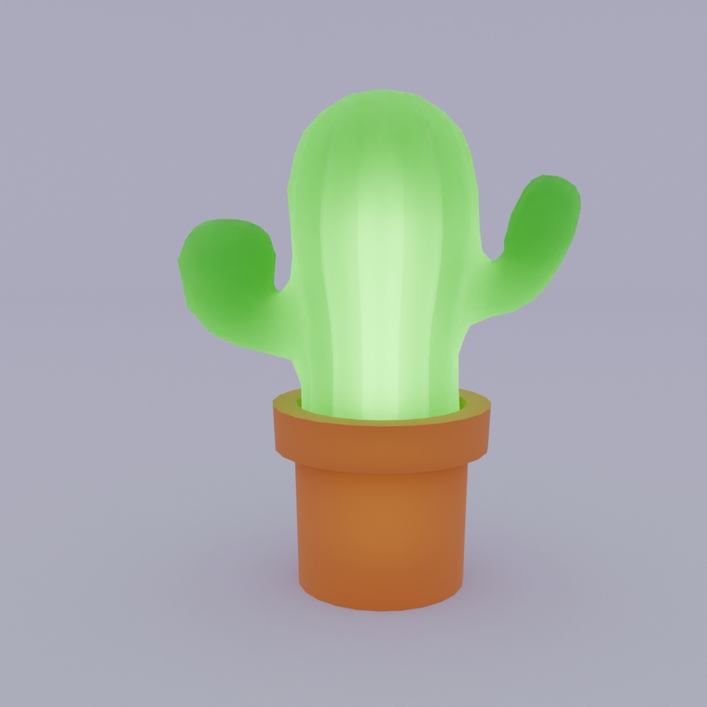 【Blender】サボテンのライトセット cactus light set【VRChat】