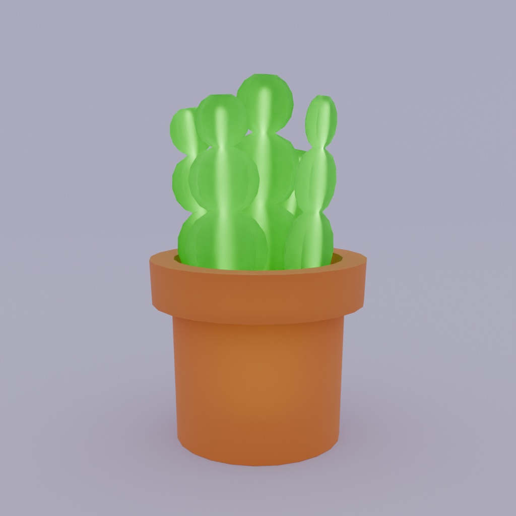【Blender】サボテンのライトセット cactus light set【VRChat】