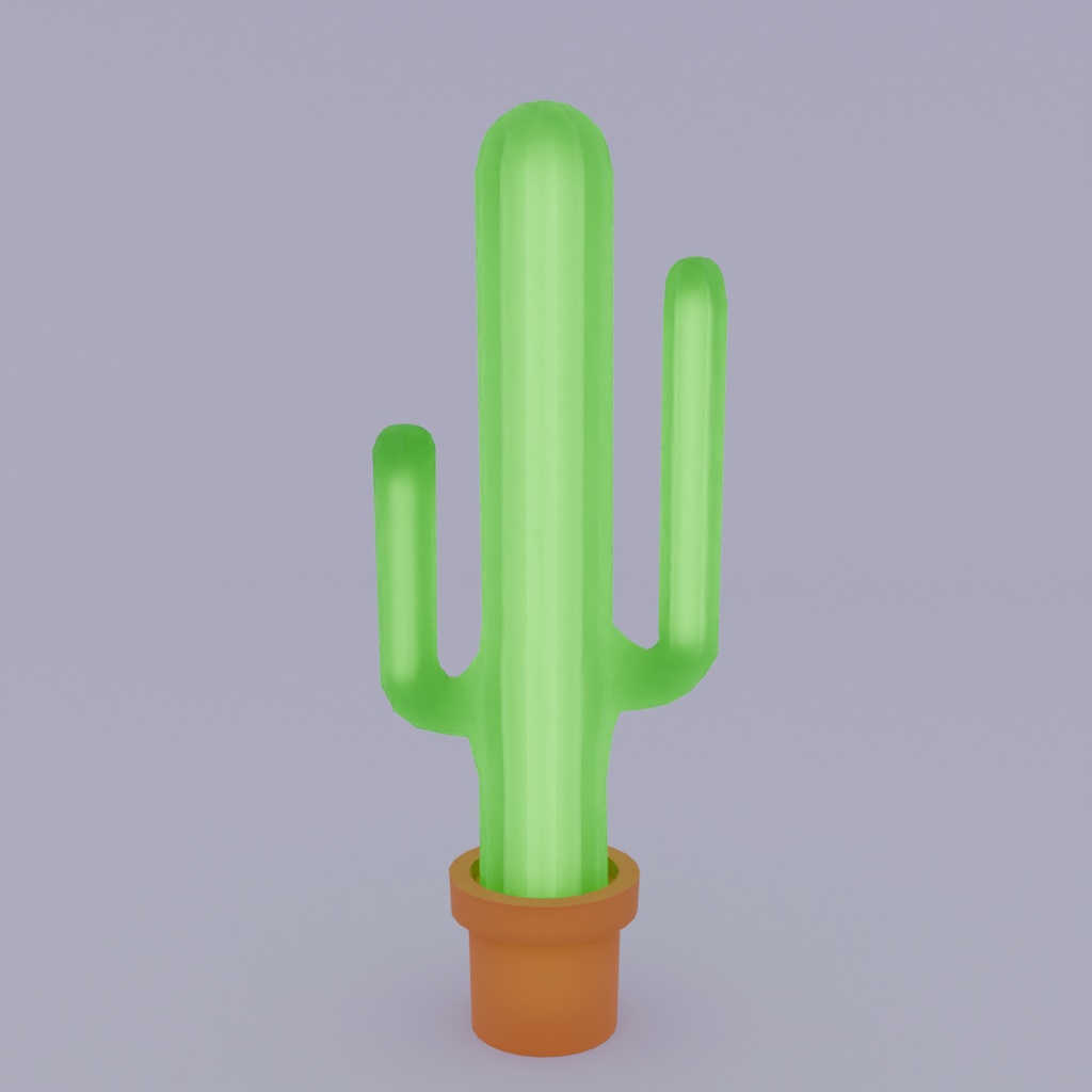 【Blender】サボテンのライトセット cactus light set【VRChat】