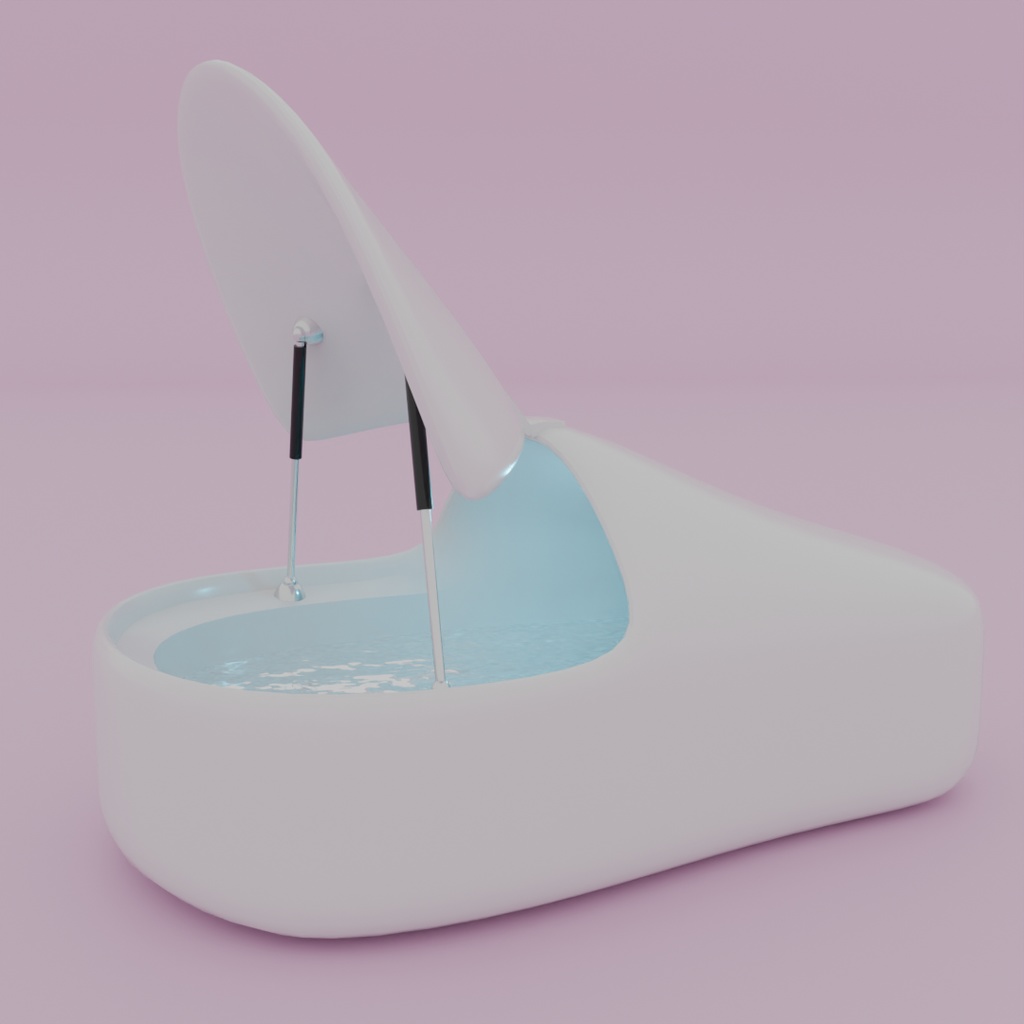 【Blender】フロートタンク Sensory Deprivation Tank