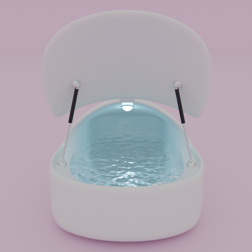 【Blender】フロートタンク Sensory Deprivation Tank
