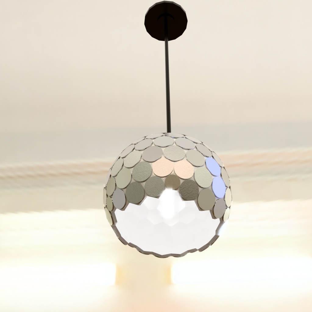 【Blender】ミラーボールライト mirrorball light