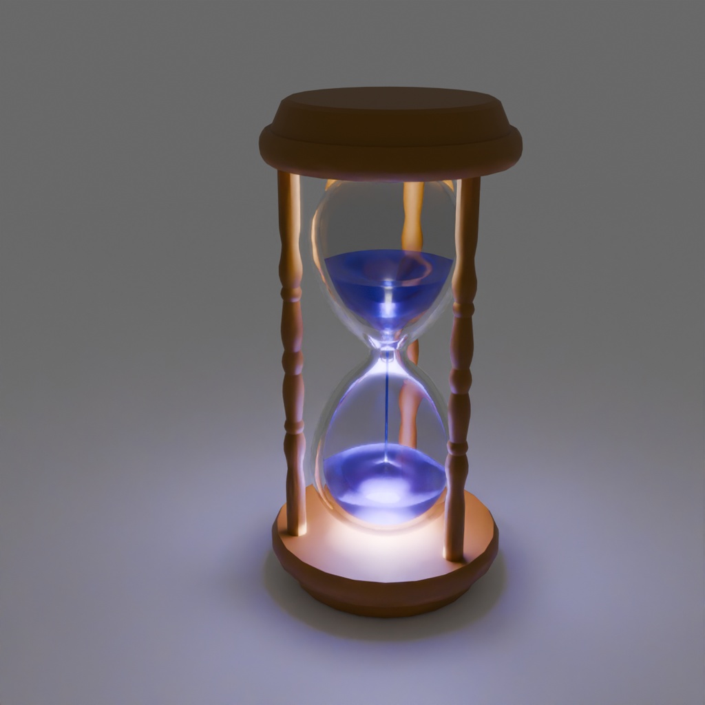 【Blender】砂時計ライト hourglass light【VRChat】