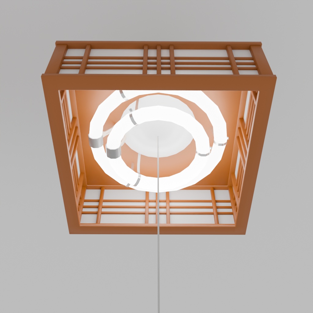 【Blender】昭和の天井照明 showa ceiling light【VRChat】