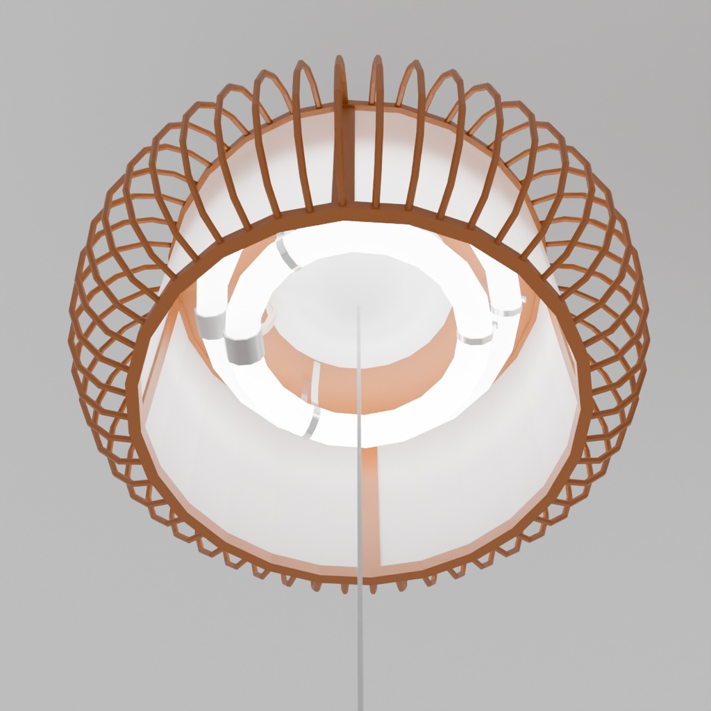 【Blender】昭和の天井照明 showa ceiling light【VRChat】