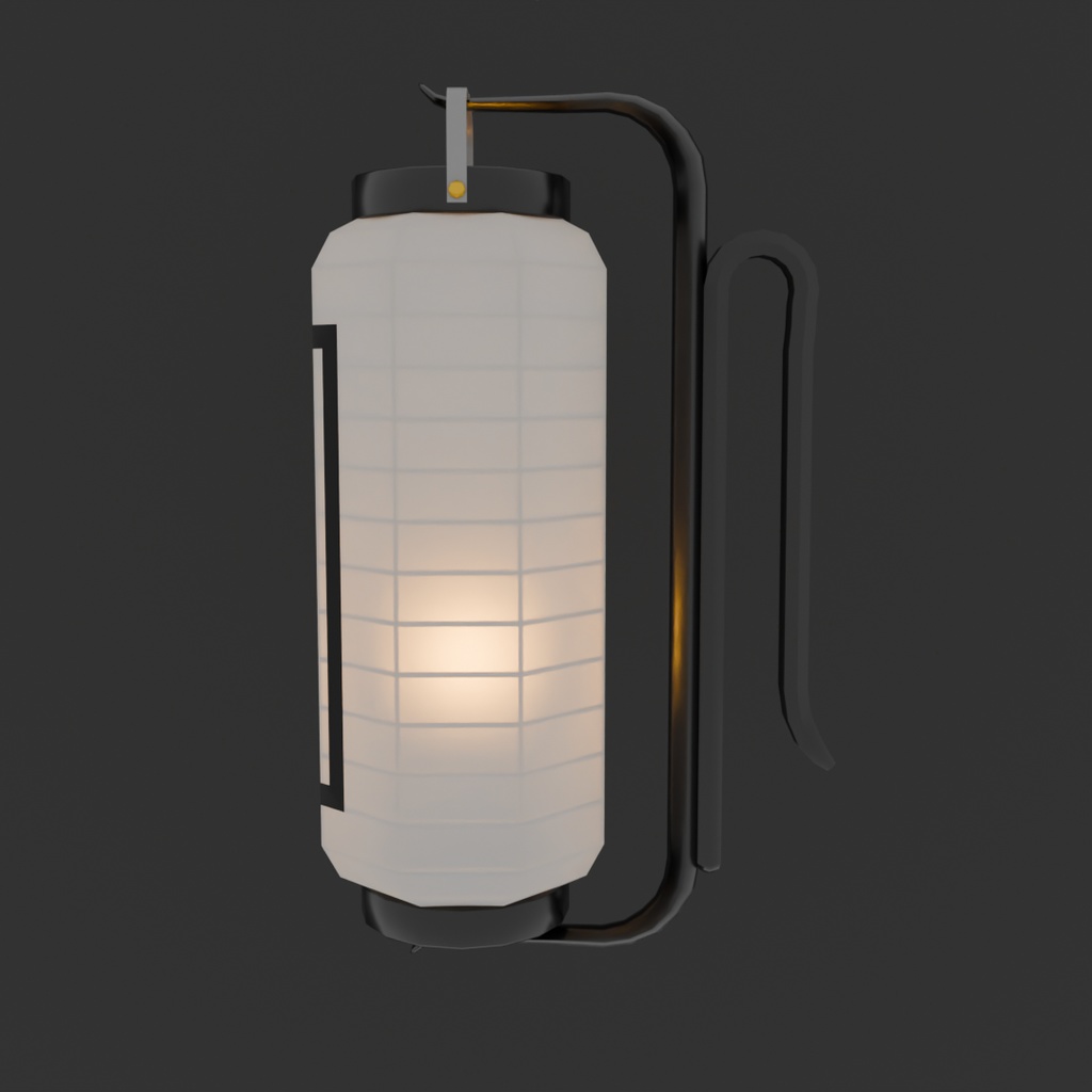 【Blender】火の用心の提灯 "hinoyoujin" lantern【VRChat】