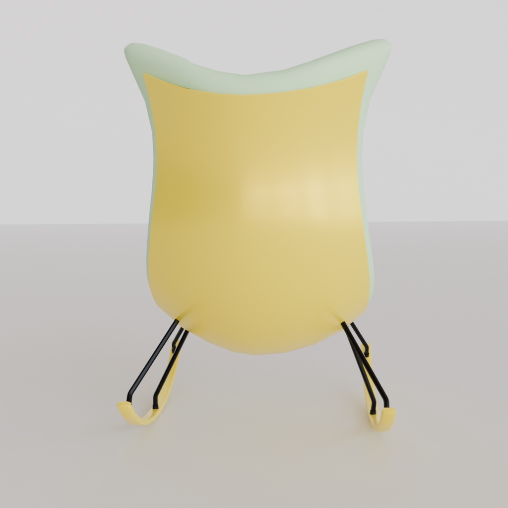 【Blender】ロッキングエッグチェア rocking egg chair【VRChat】