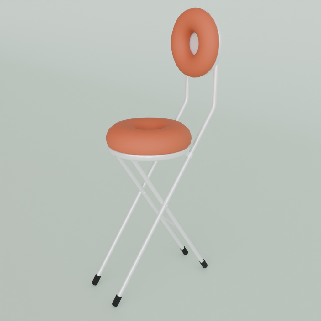 【Blender】ドーナツ型チェア 3種 donut shaped chair【VRChat】