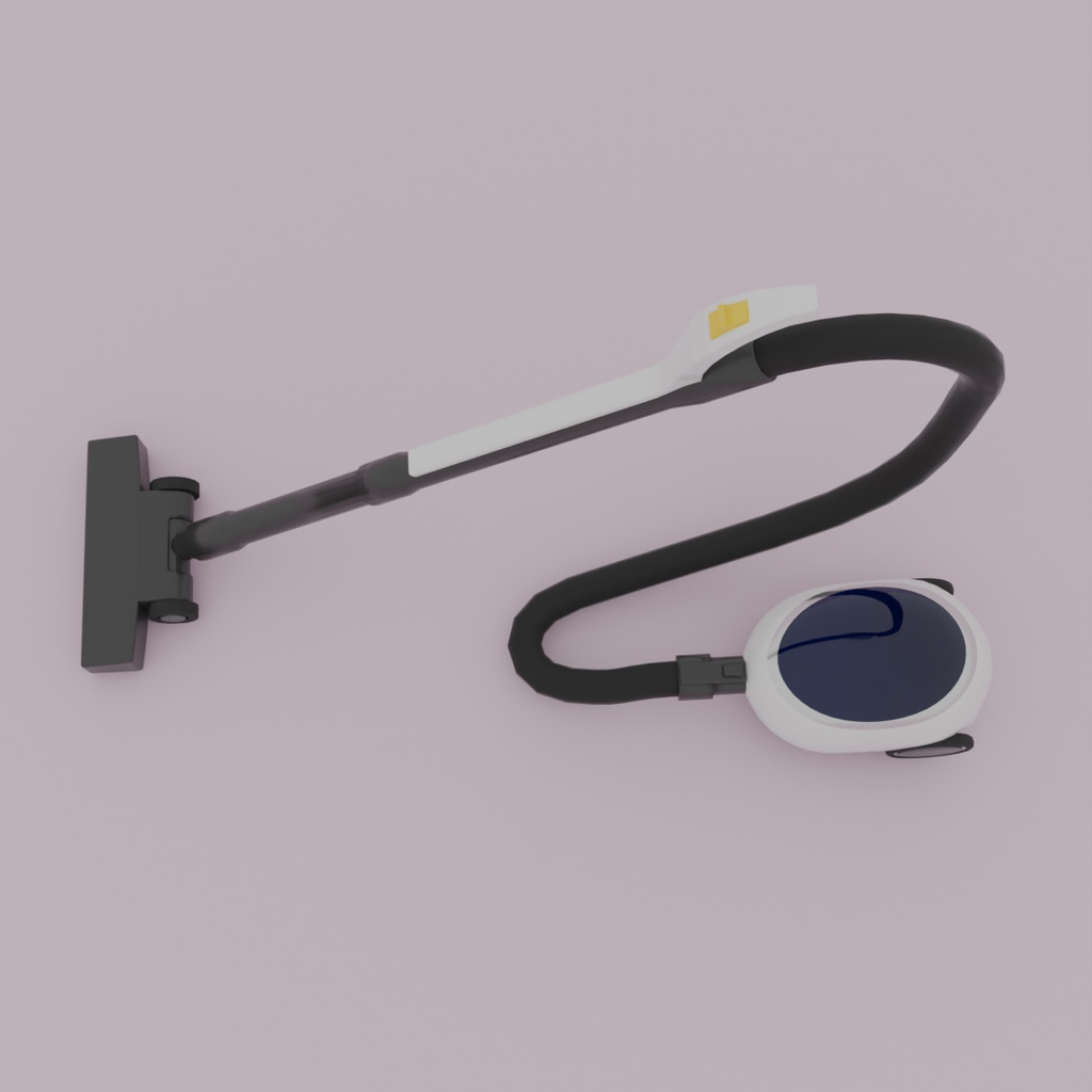 【Blender】レトロな掃除機 retro vacuum cleaner【VRChat】