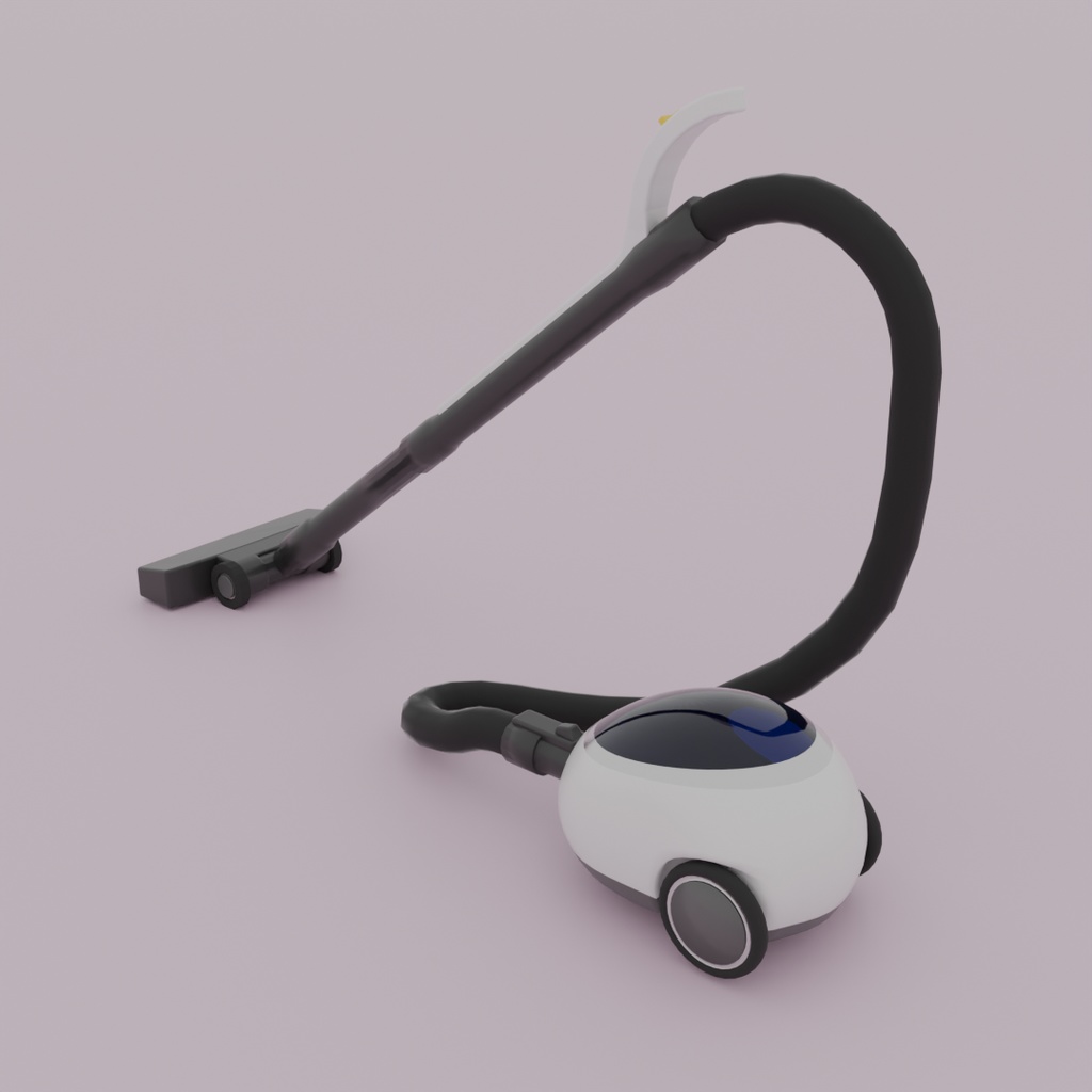 【Blender】レトロな掃除機 retro vacuum cleaner【VRChat】