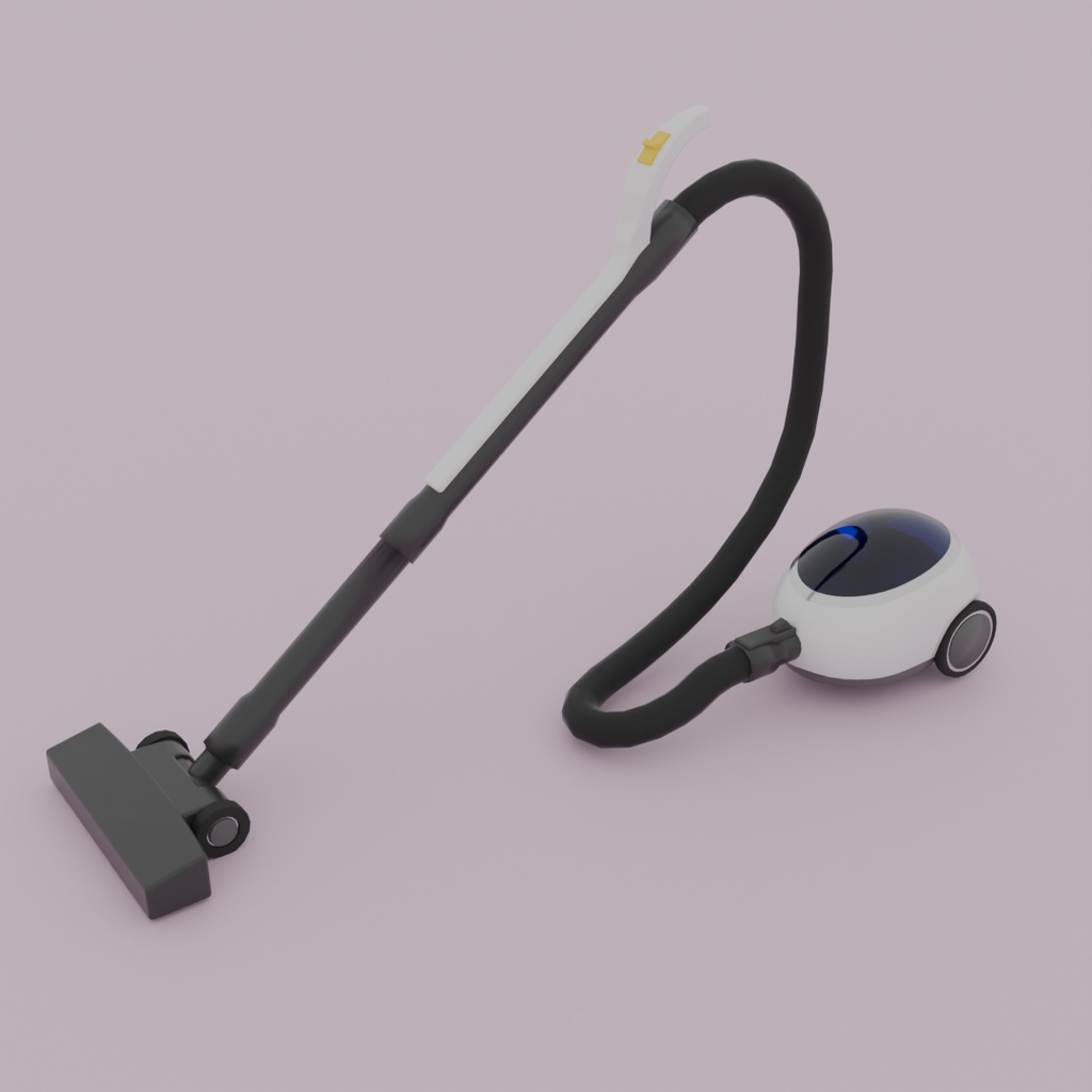 【Blender】レトロな掃除機 retro vacuum cleaner【VRChat】