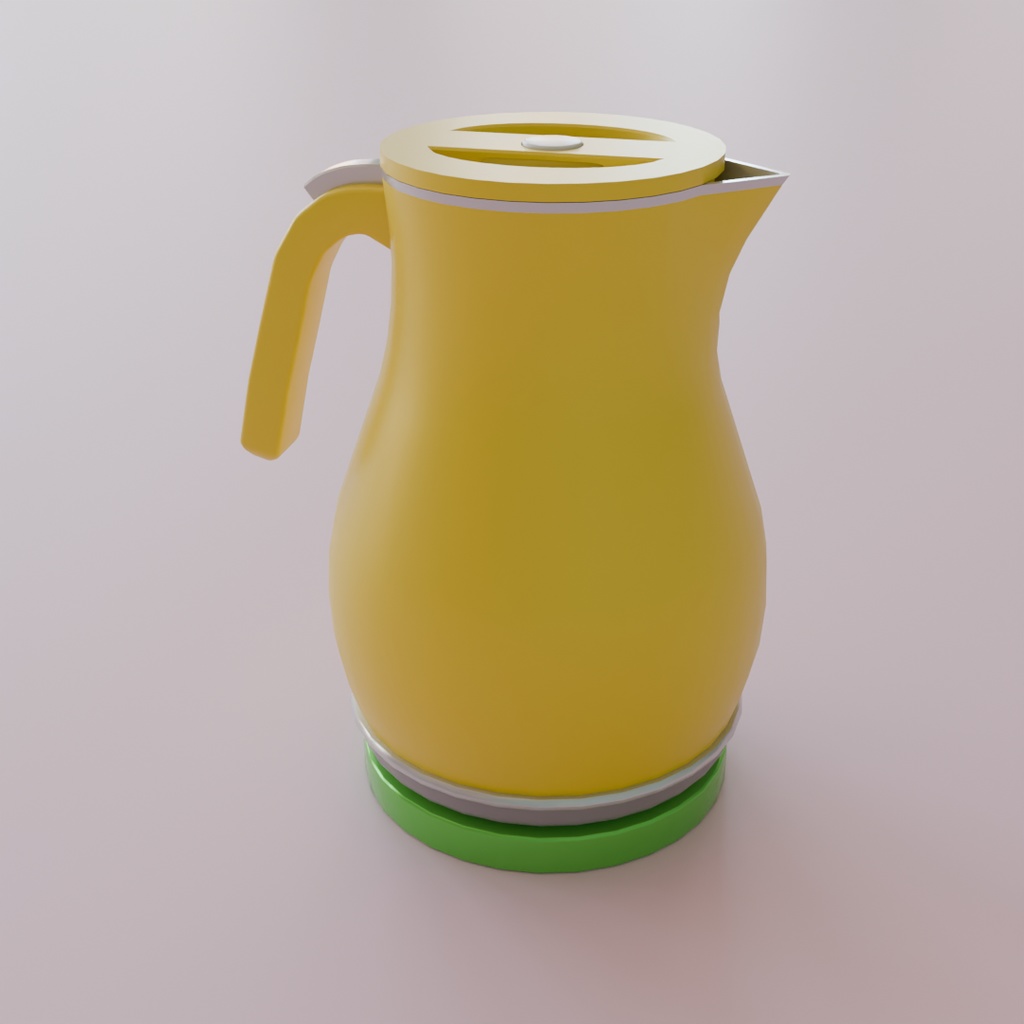【Blender】かわいい電気ケトル electric kettle【VRChat】
