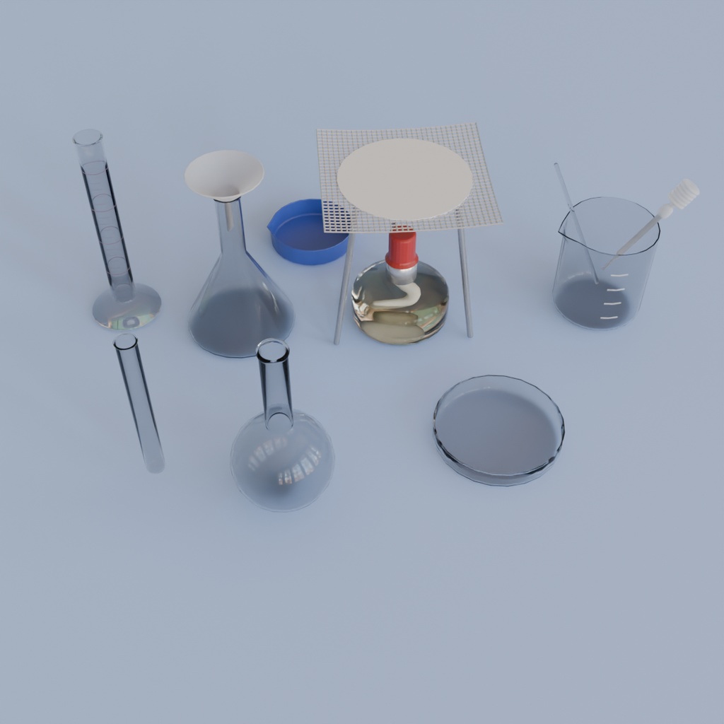 【Blender】理科の実験セット 13種 science experiment set【VRChat】